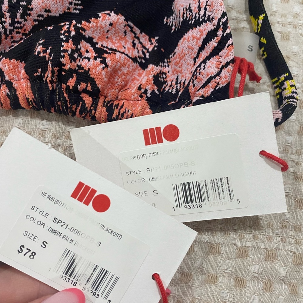 Solid And Striped Bikini Set Size S - image 3